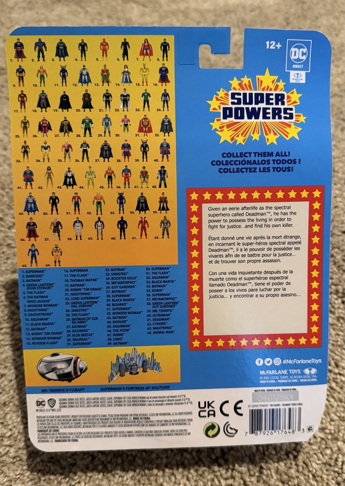 McFarlane Toys – SUPER POWERS – DEADMAN – McFarlane Gold Label Collection