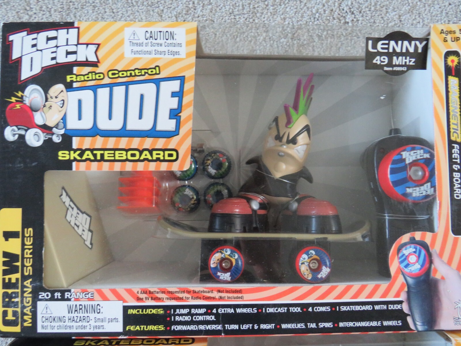 Tech Deck Dude RC Skateboard Remote control Toy Island Nick Lenny Kit Ramp Y2K