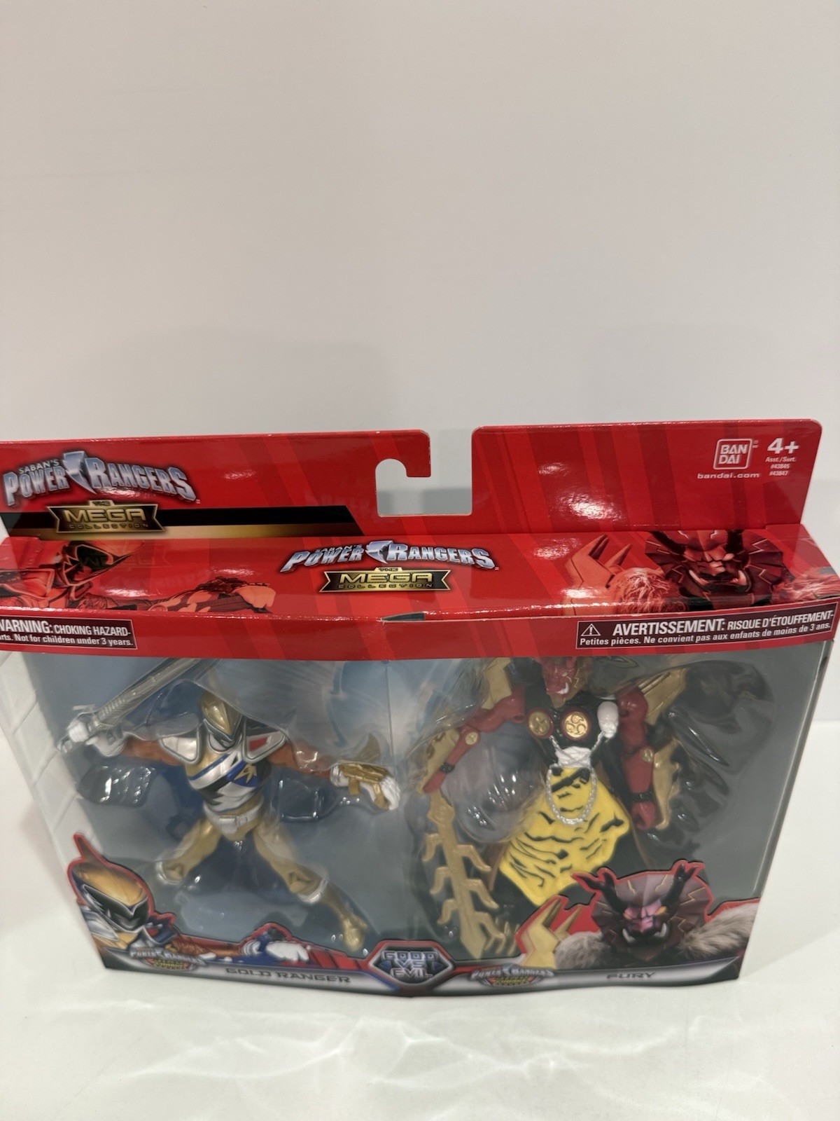 Power Rangers Mega Collection Good vs Evil Dino Charge Gold Ranger vs Fury Pack