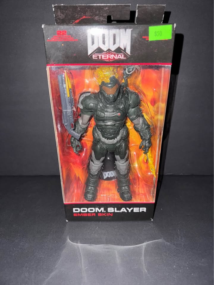 NEW in box McFarlane Toys DOOM Eternal Doom Slayer – Ember Skin figure, toy