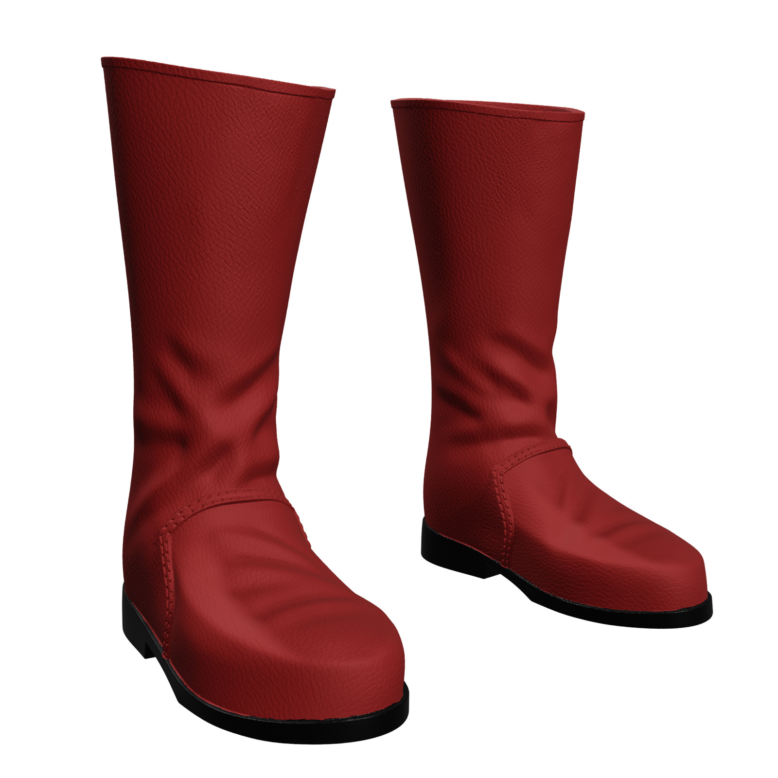 1/6 Scale Action Figure Boots: Basic Leather