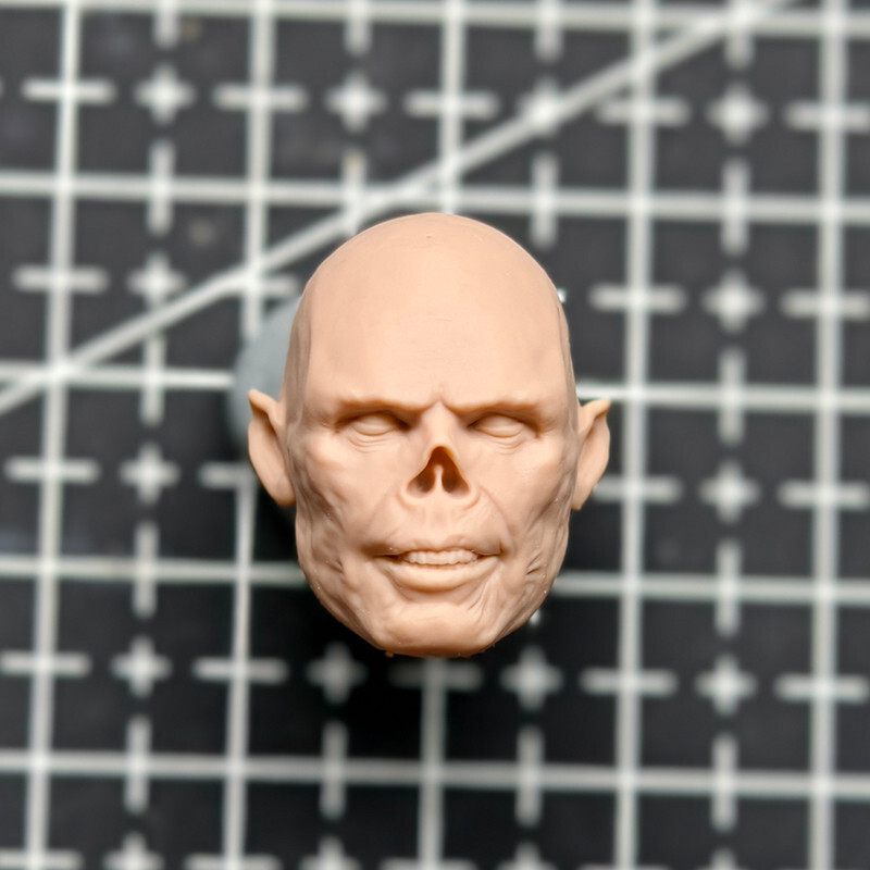 1/18 Scale Ghoul Howard Walton Goggins Head Sculpt Unpainted Fit 3.75&Prime; Figure
