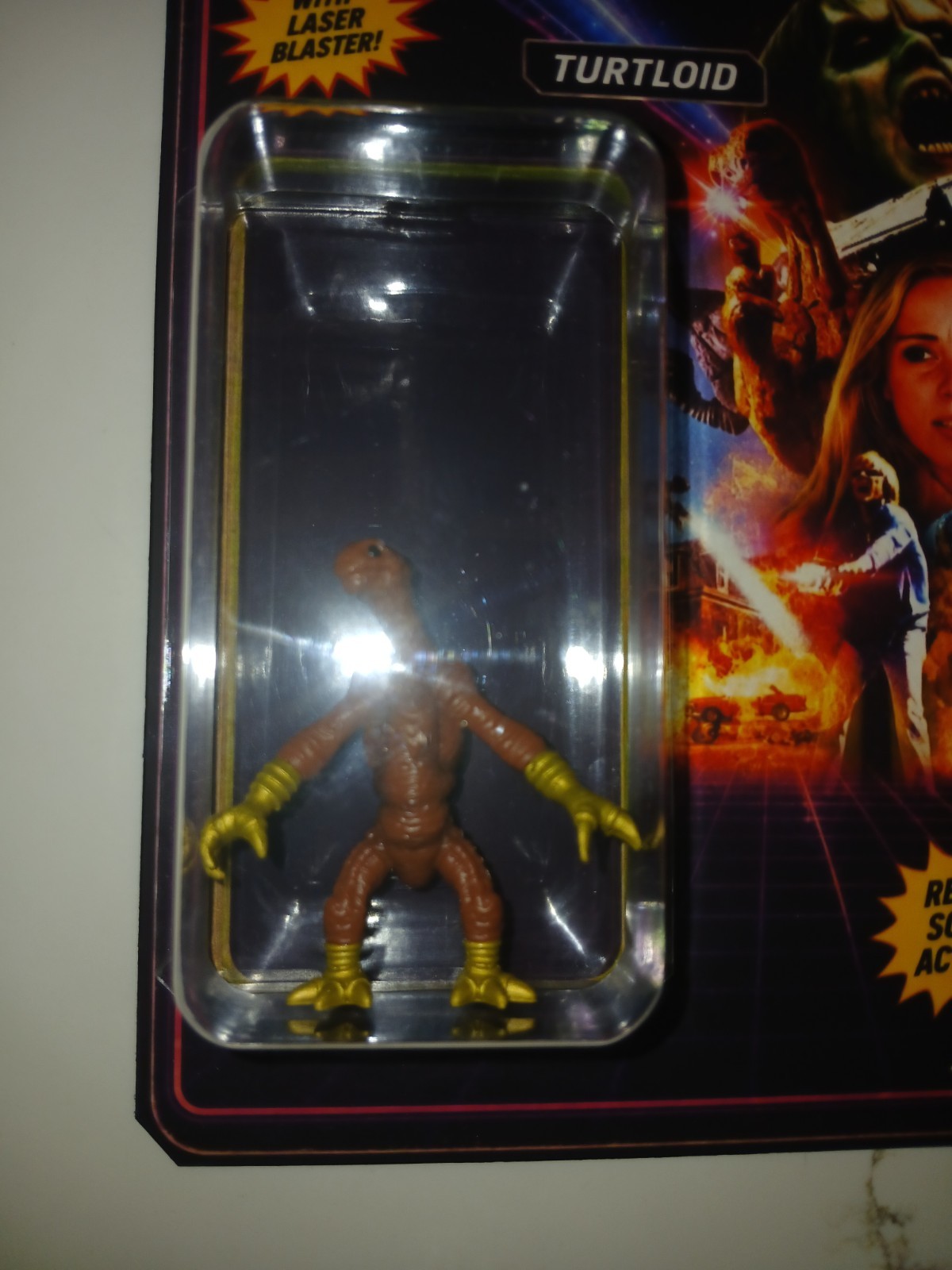 Laserblast Turtloid Figure Custom Backing Card Horror Fill Moon