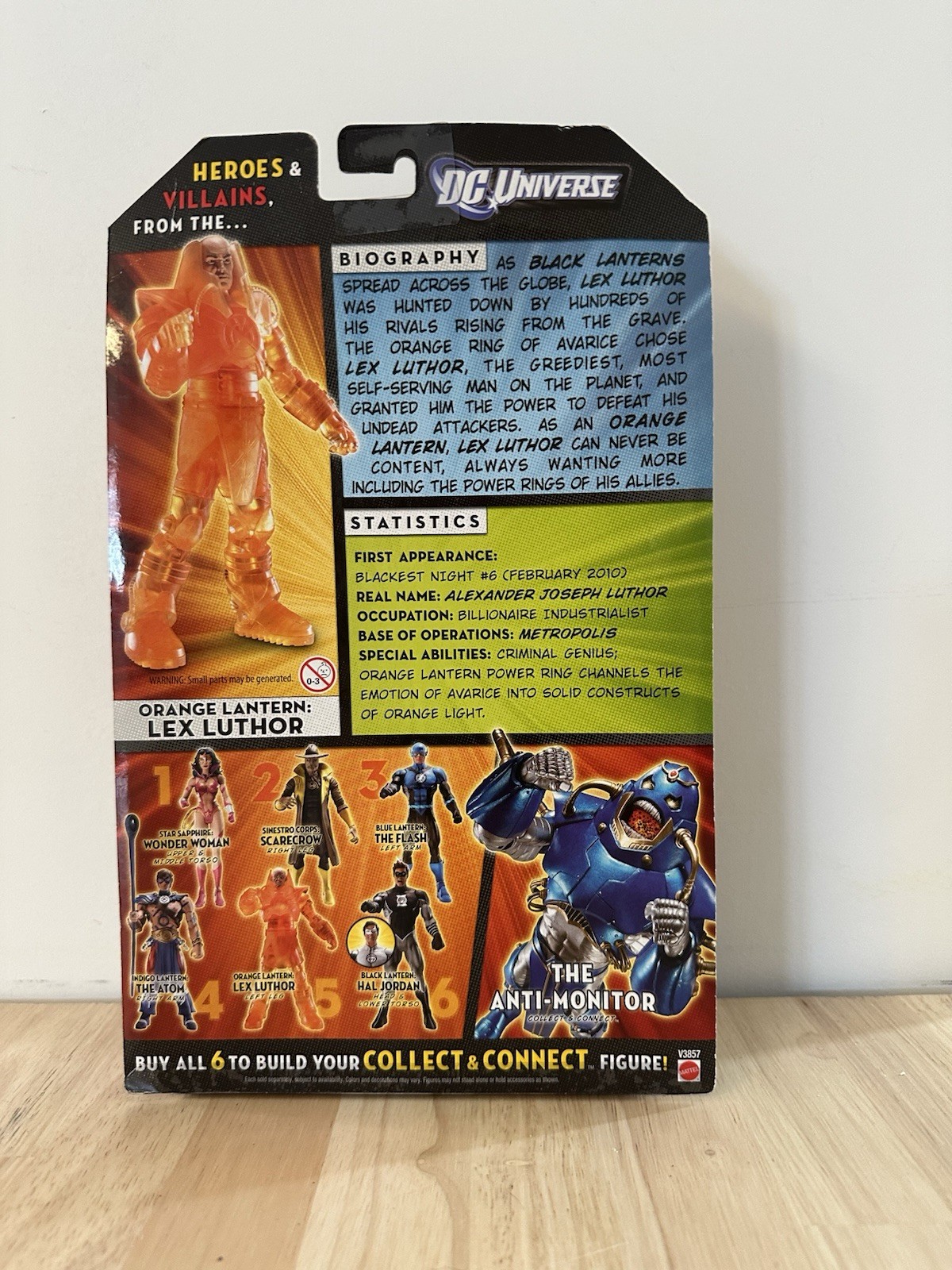 DC UNIVERSE CLASSICS ORANGE LANTERN LEX LUTHER FIGURE WAVE 17 ANTI-MONITOR! A105