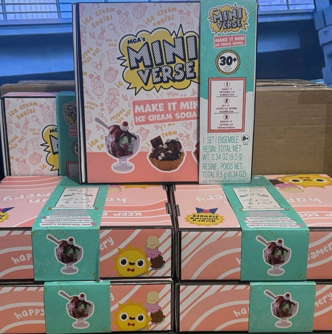Lot Of 5 MGA&rsquo;s Miniverse Make It Mini Ice Cream Social Food Sets