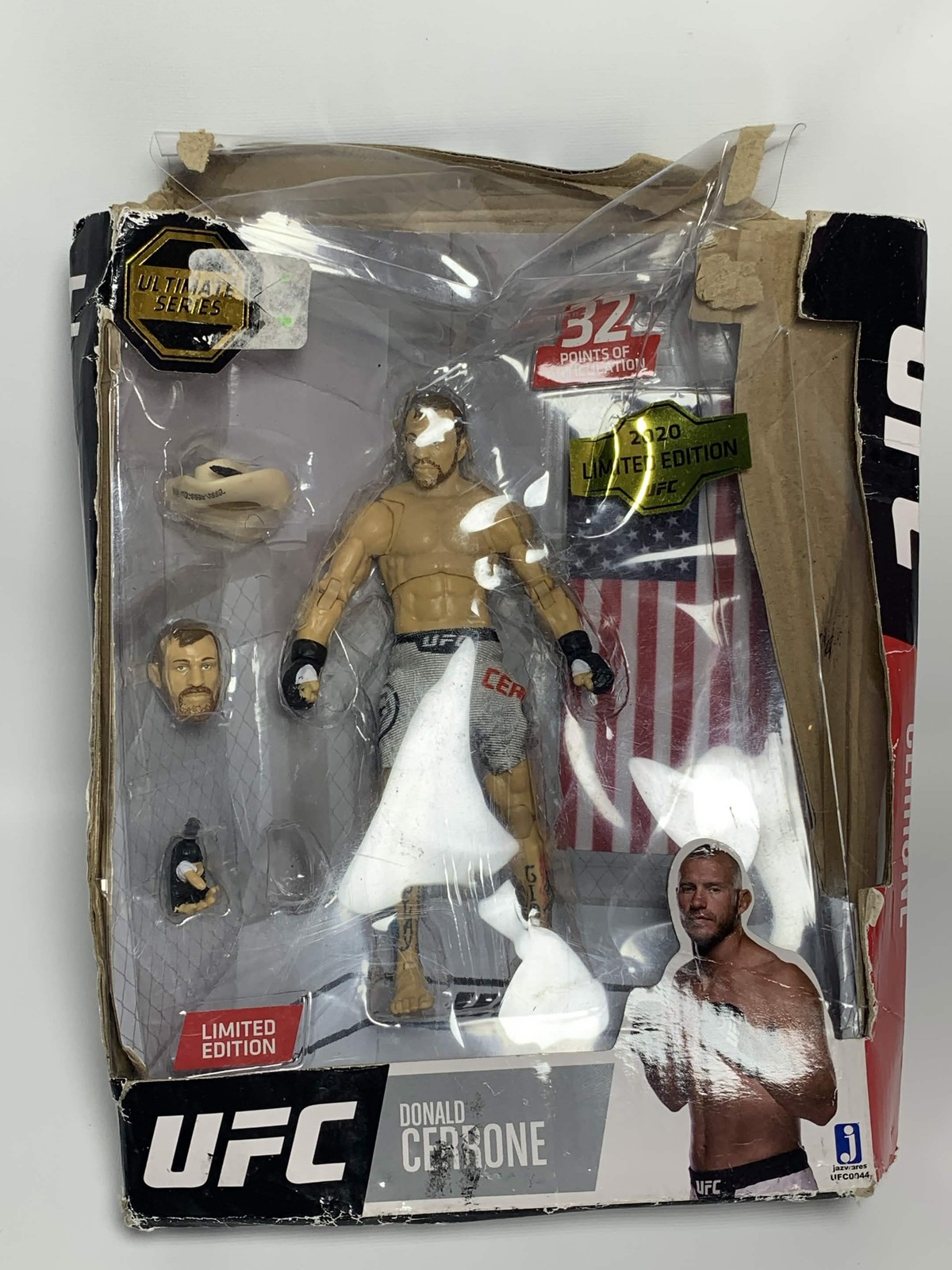 Jazwares UFC Donald Cerrone Ultimate Series 2020 Action Figure Damaged Box