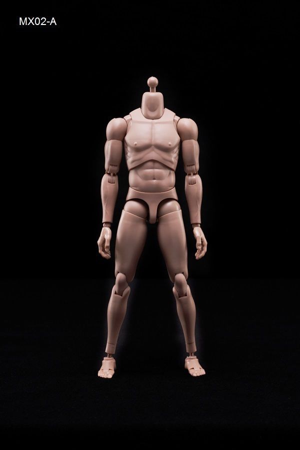 US 1/6 Scale Fit For MX02-A Europe Skin Male Figure Body Head with Neck Model