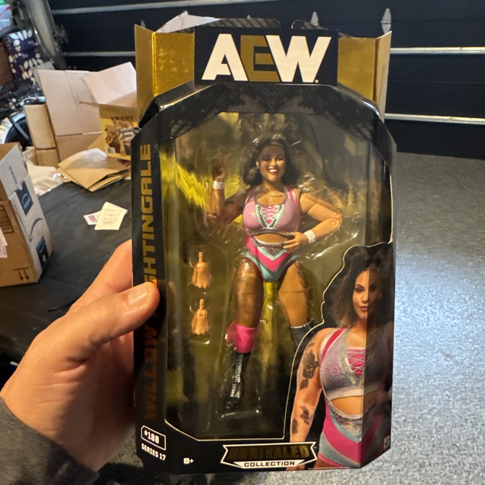 AEW ALL ELITE WRESTLING UNRIVALED 17 # 180 WILLOW NIGHTINGALE Figure New In Hand