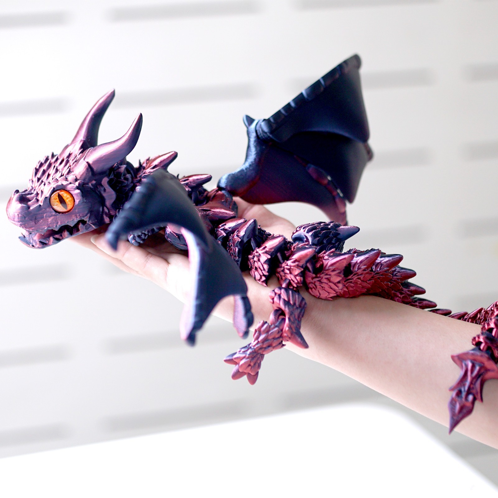 22inch 3D Printed Flying Dragon Model,Articulated Animals figure,Toys Home Decor