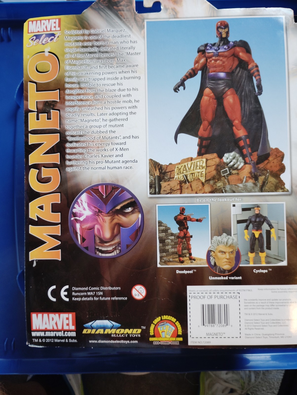 2012 Marvel Diamond Select X-Men « Magneto » Action Figure New Sealed Box