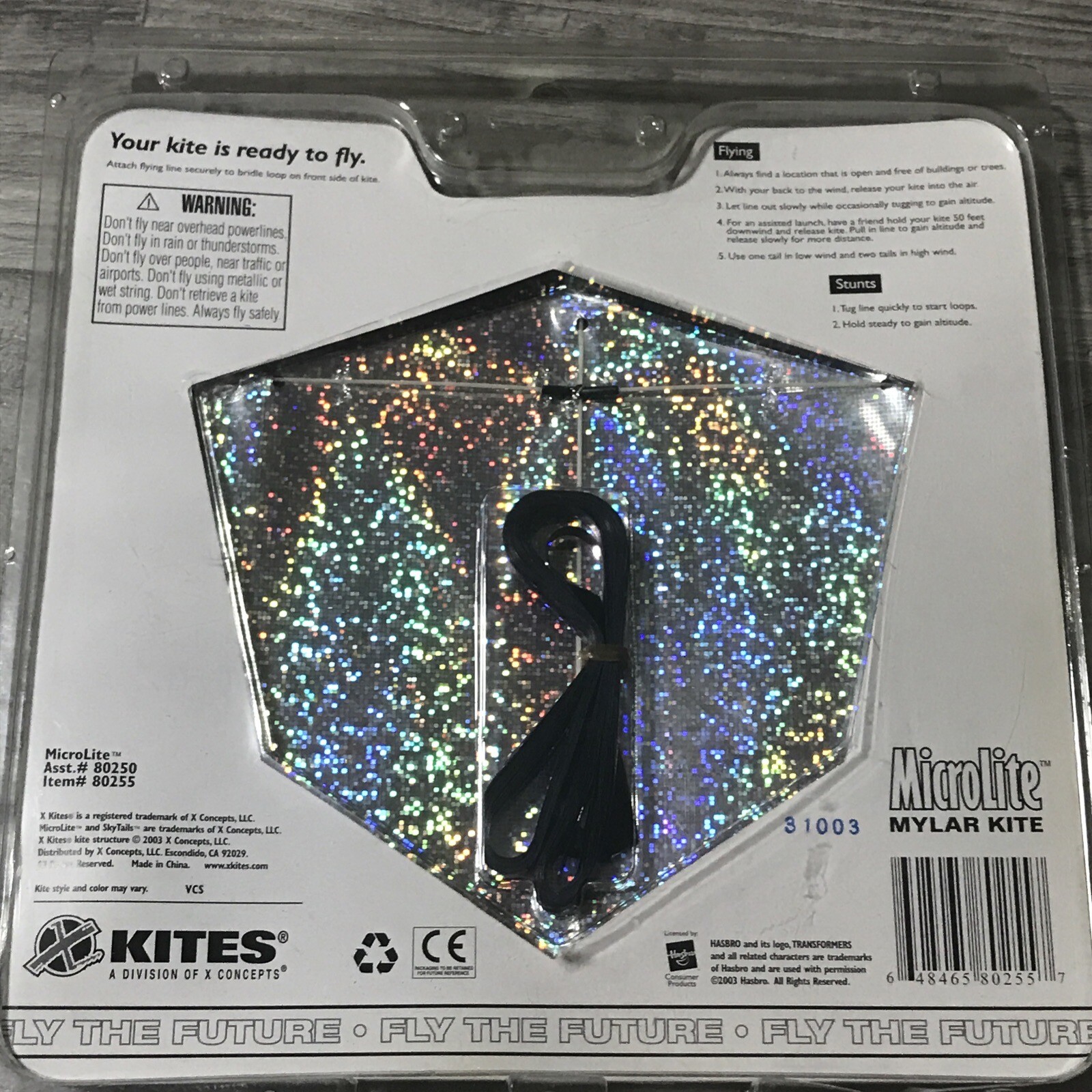 Transformers MicroLite Mylar Kite w/ 7&Prime; Wingspan Ages 5 & Up Brand New W3