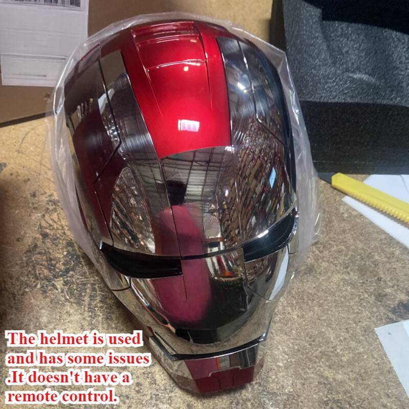 Used Iron Man MK5 Helmet Electronic Voice Activated Open&Close Mask Autoking