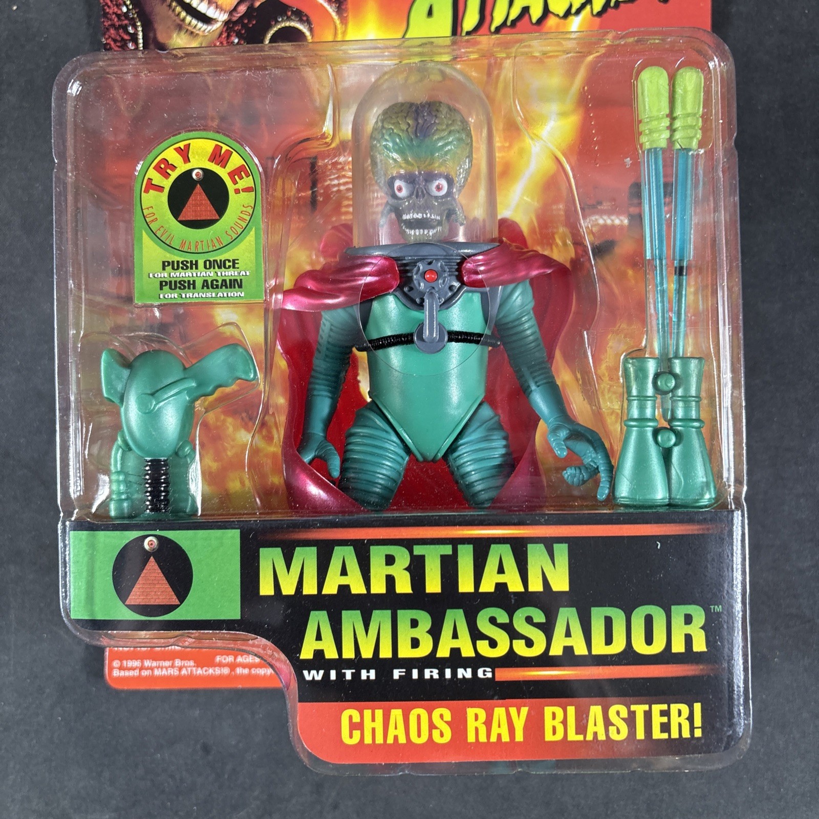 MARTIAN AMBASSADOR MARS ATTACKS ACTION FIGURE VINTAGE TRENDMASTERS NEW SCI-FI 96