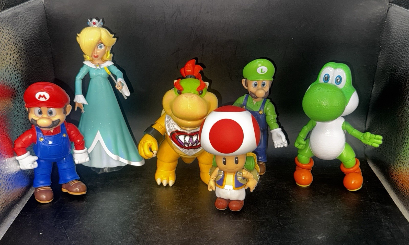 The Super Mario Galaxy Movie Lot Of 6 Figures Yoshi Toad Mario Luigi & More
