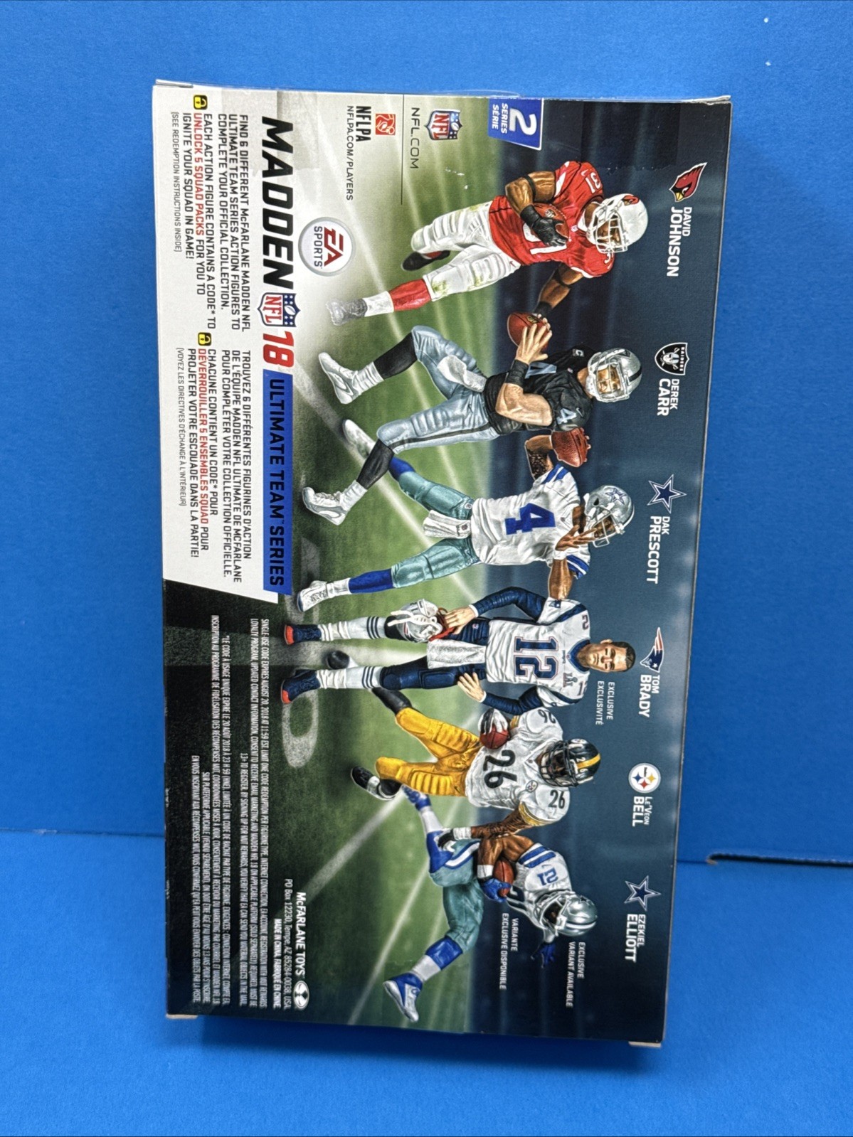 McFarlane NFL Madden 18 Series 2 Derek Carr Oakland Raiders Black Jersey NEW