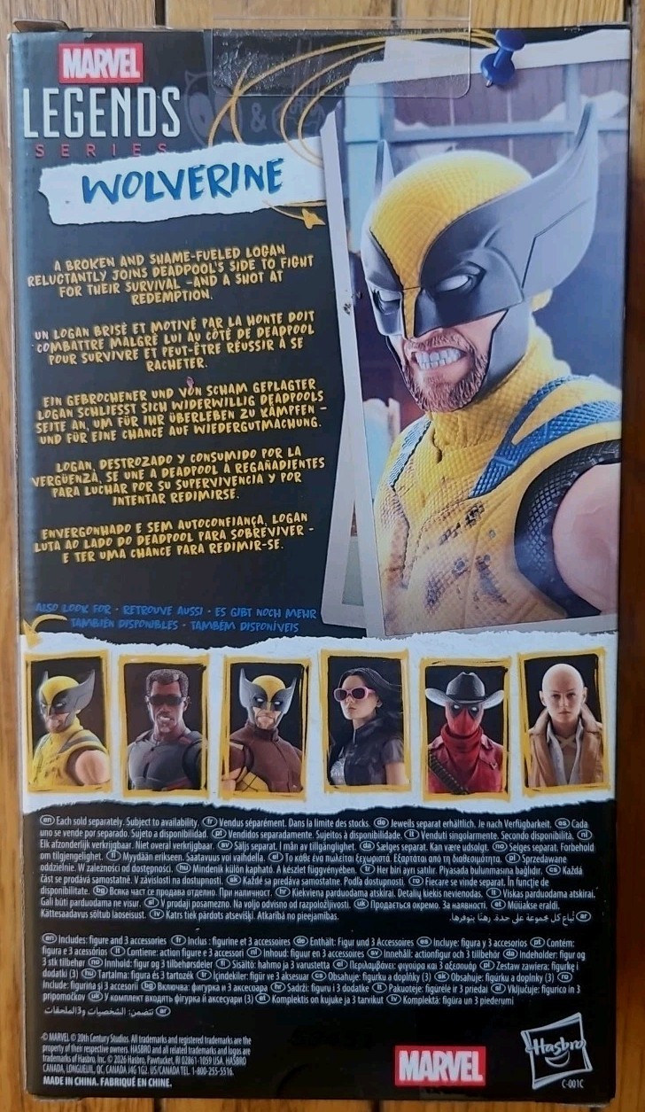 Marvel Legends Series Deadpool & Wolverine 6&Prime; Hugh Jackman Beat Up Suit X-Men