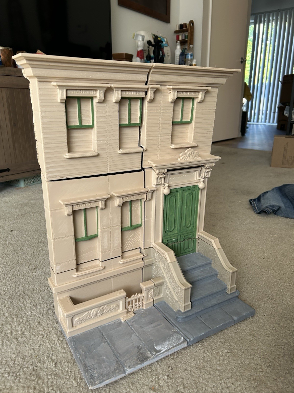 123 Sesame Street Brownstone Custom 1/12 Scale NECA Style Diorama