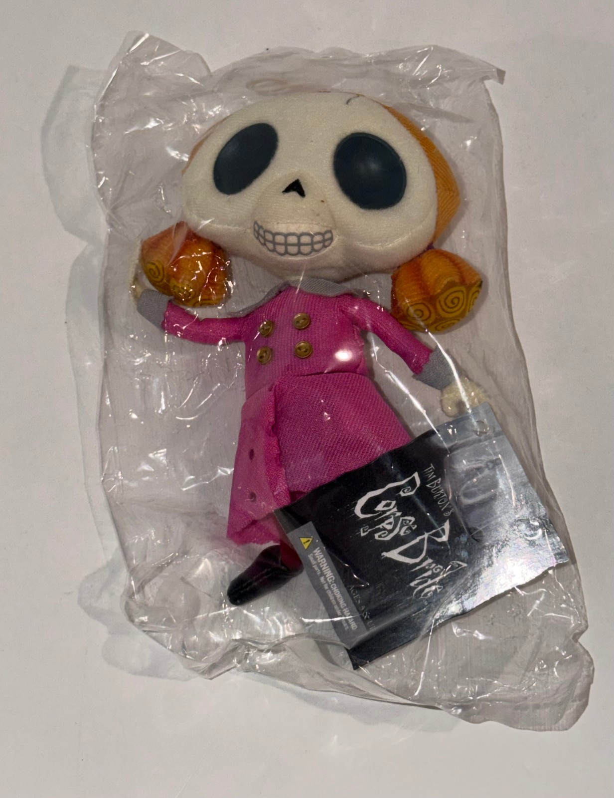 2005 CORPSE BRIDE Plush – EMILY VICTOR MAGGOT SKELETON BOY & GIRL w/ Retail Box!
