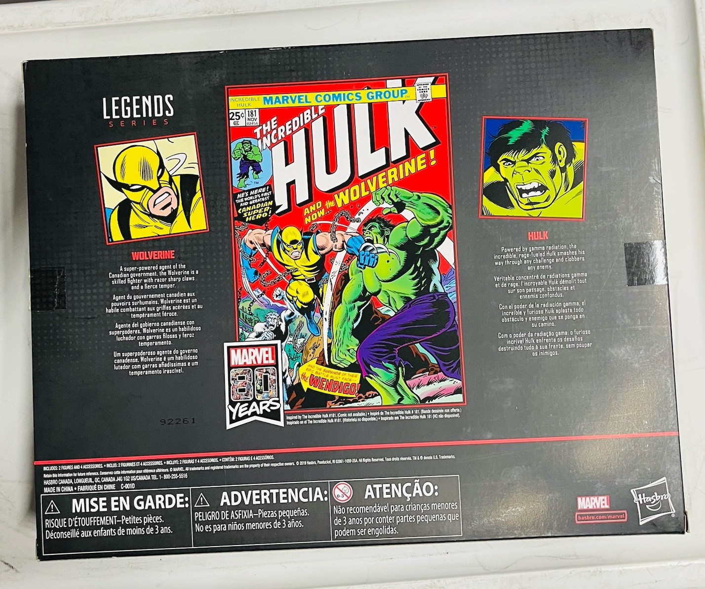 Wolverine 1st Appearance Vs Hulk Marvel Legends 80 Years Series NIP 2 Pk Set