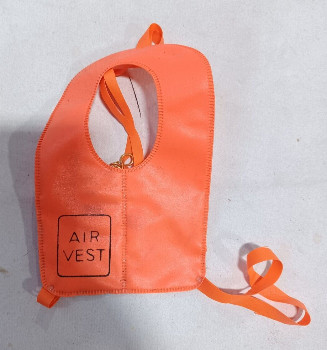 Vintage GI Joe Action Soldier Orange Life Vest with Straps for 12&Prime; Figure GC-2