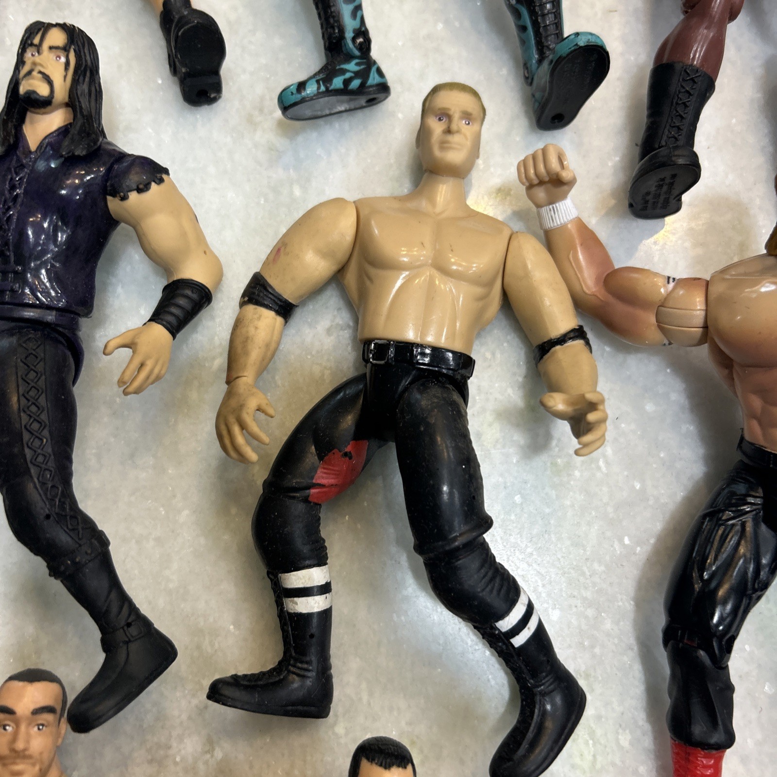 Lot Of 15 Wrestling Figures Mixed Different Years & Collections 90’s & More