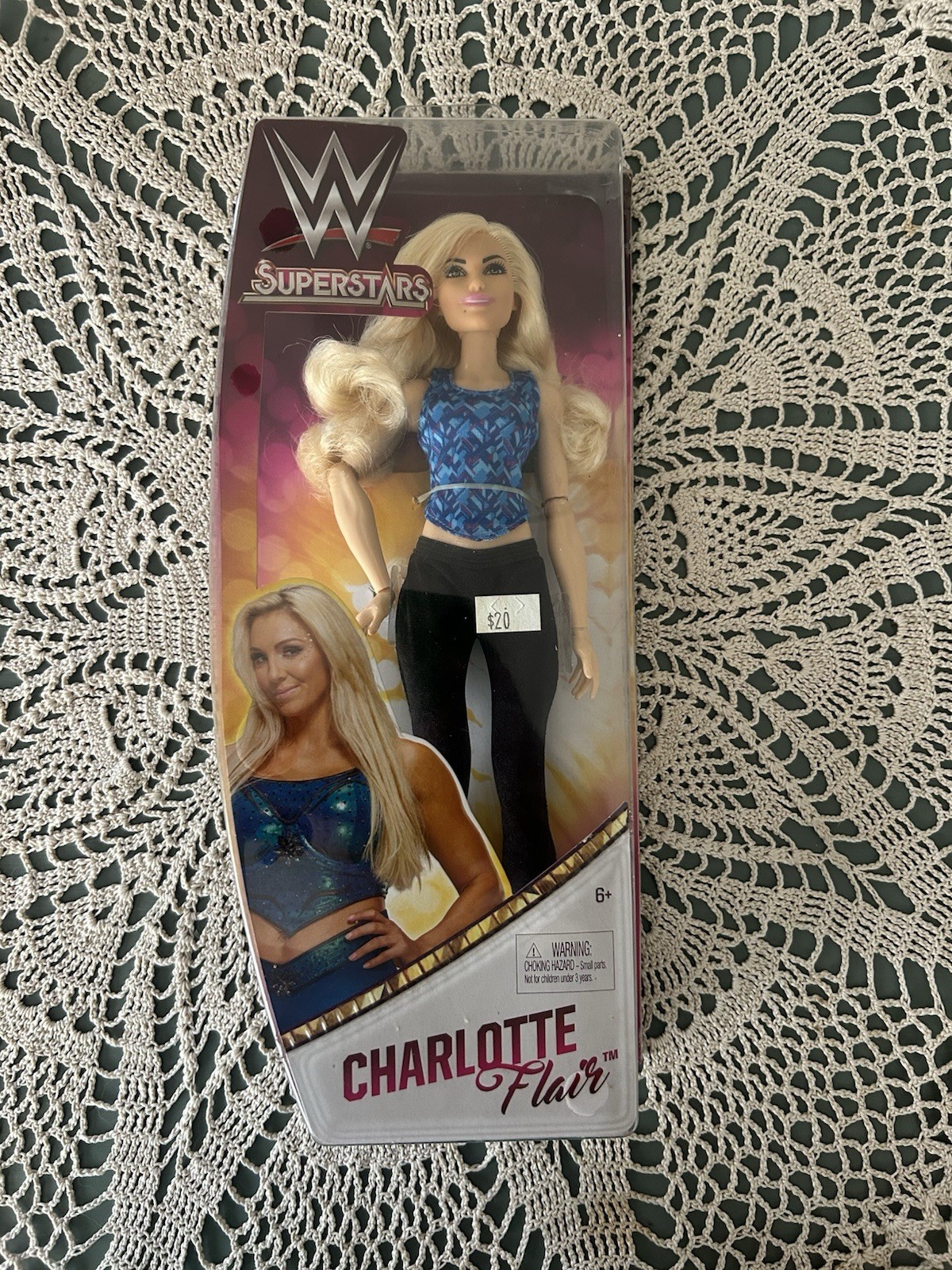 WWE SUPERSTARS Charlotte Flair 12&Prime; Articulated Doll 2017 NIB