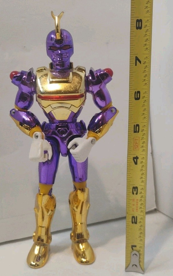 RARE 1994 Trendmasters Masterbotix Ultra Chrome Purple Action Figure