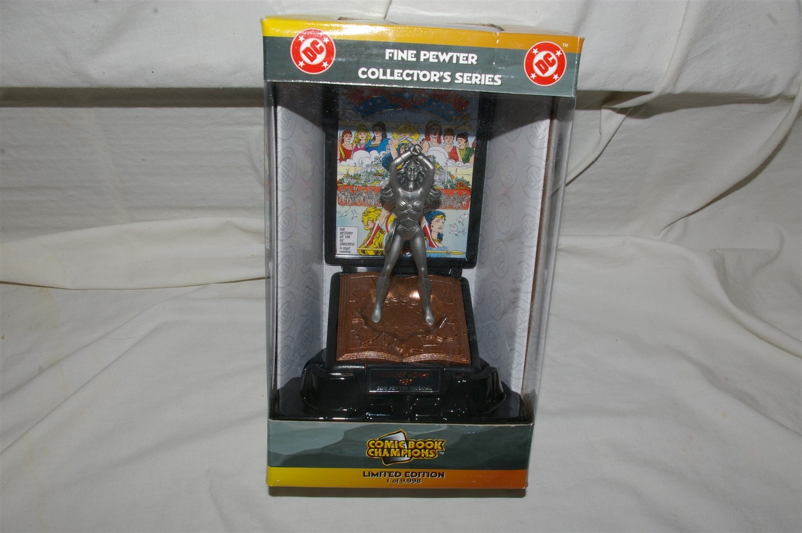 Comic Book Champions Fine Pewter Cover Replica Wonder Woman Figure 1987