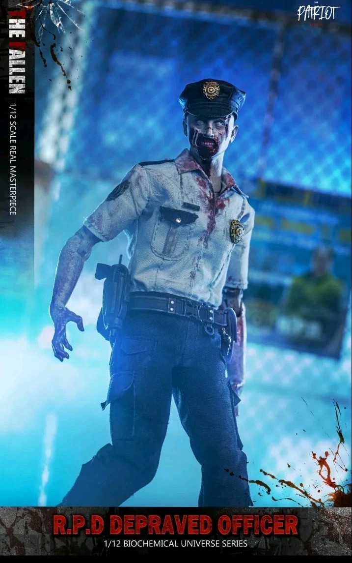Patriot Studio R.P.D Depraved Officer Anger Officer 1/12 Scale Figure « SEALED »