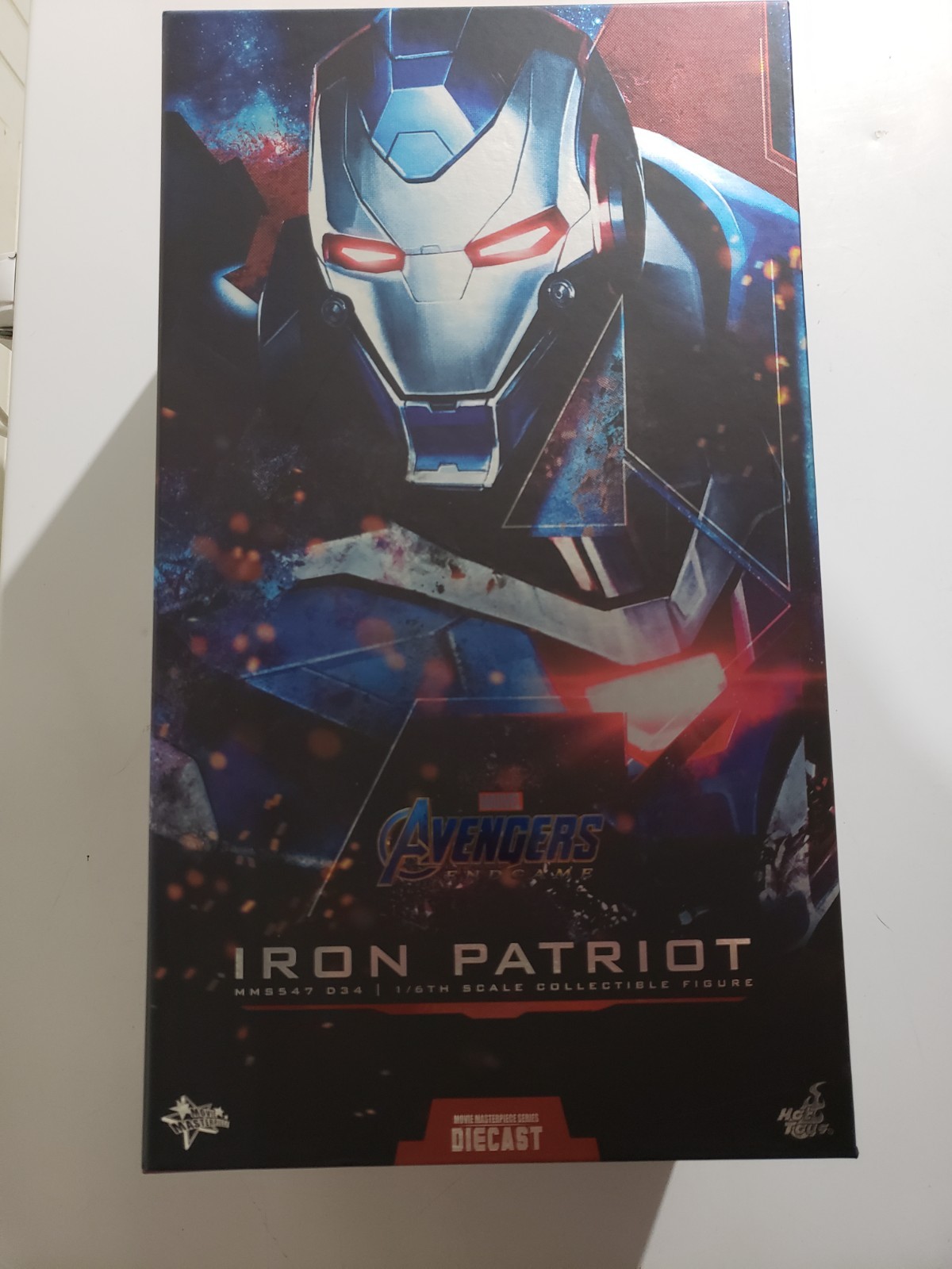 Hot Toys Avengers Iron Patriot 1/6 scale MMS547D34 NEW