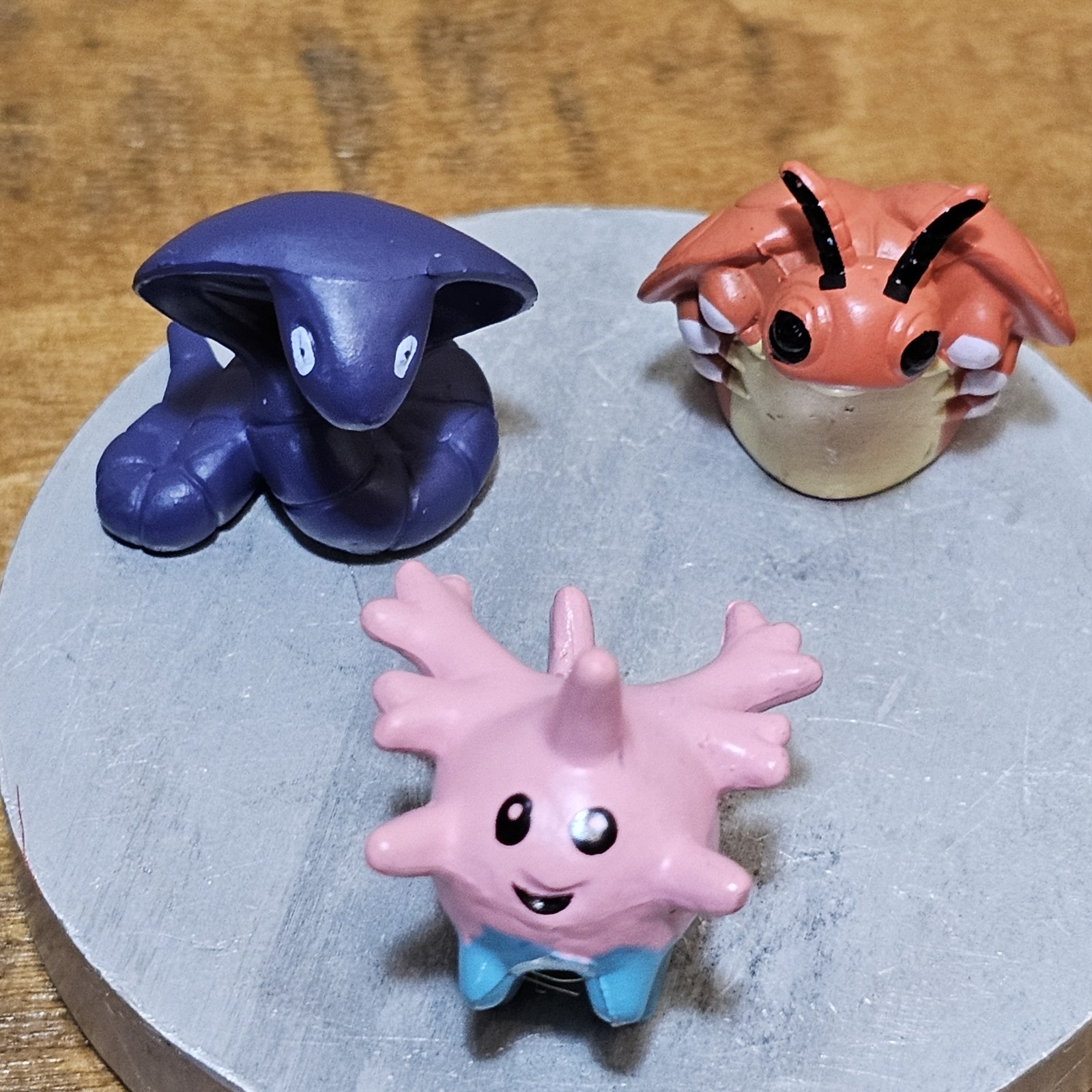 3 Pokemon Arbok Snake Micro Mini Figure Pocket Tomy Monster ,Swinub, Keshi