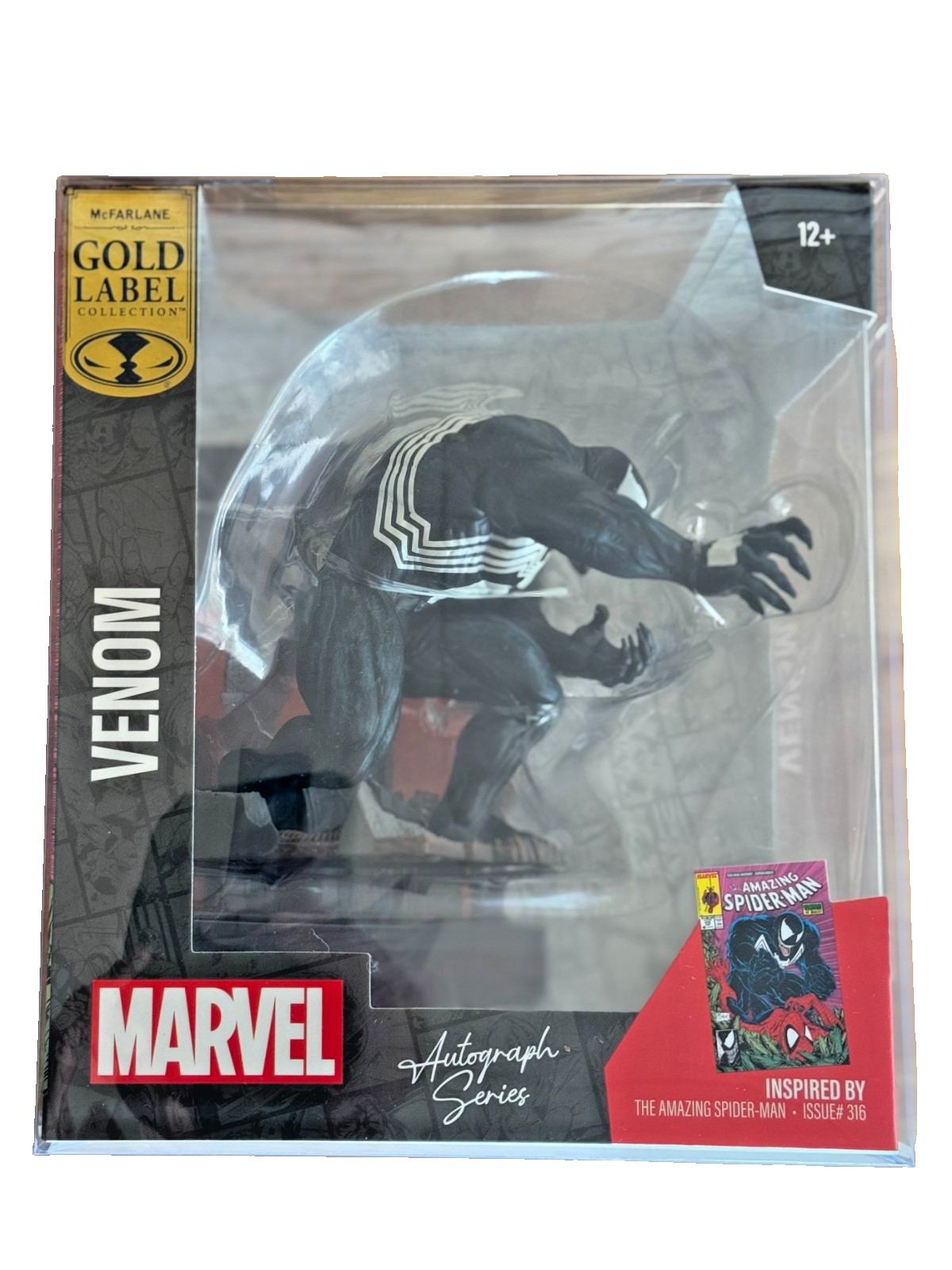 CLEAR DISPLAY CASE PROTECTOR FOR MCFARLANE TOYS MARVEL 1:10TH SCALE COLLECTIBLES