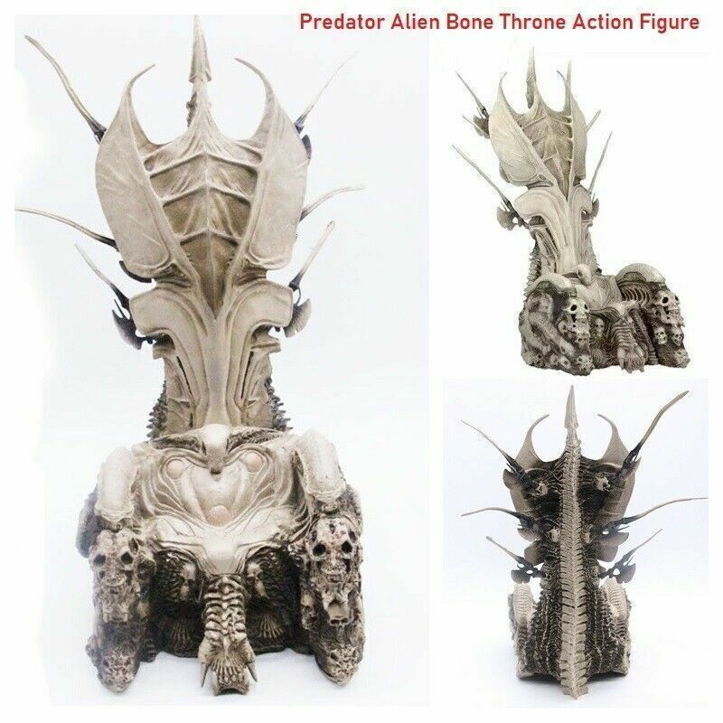 Predator Alien Bone Throne Action Figure Model Statue Diorama Element Toys 35CM