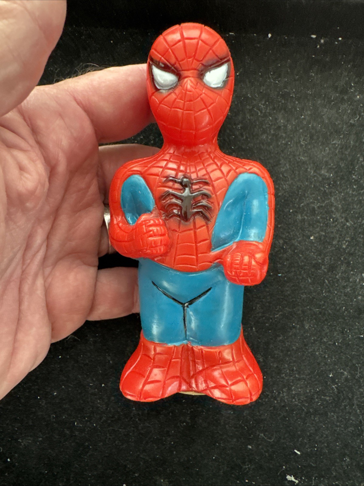 1968 Marx Spider-Man Mechanical Marvel Super Heroes Wind-Up Toy w/ Original Box