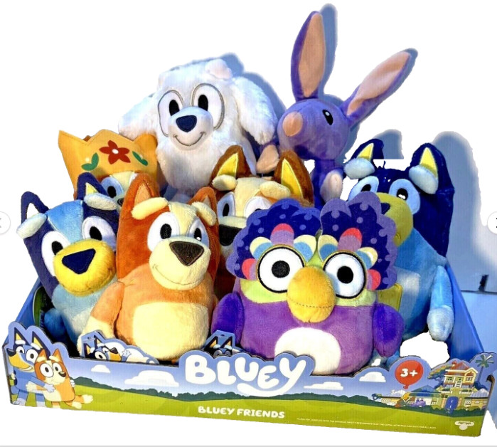Disney Bluey & Friends Plush U PICK Winton Lucky Lila Rusty Mum Dad Chattermax