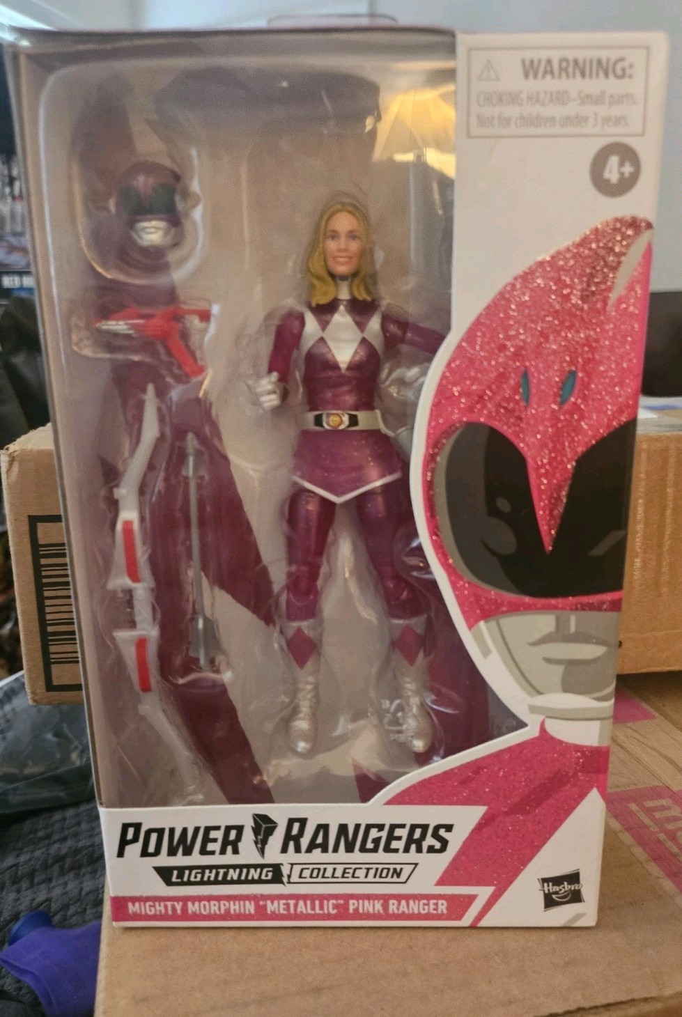 Power Rangers Lightning Collection Mighty Morphin Pink Ranger Metallic F1973 KAT