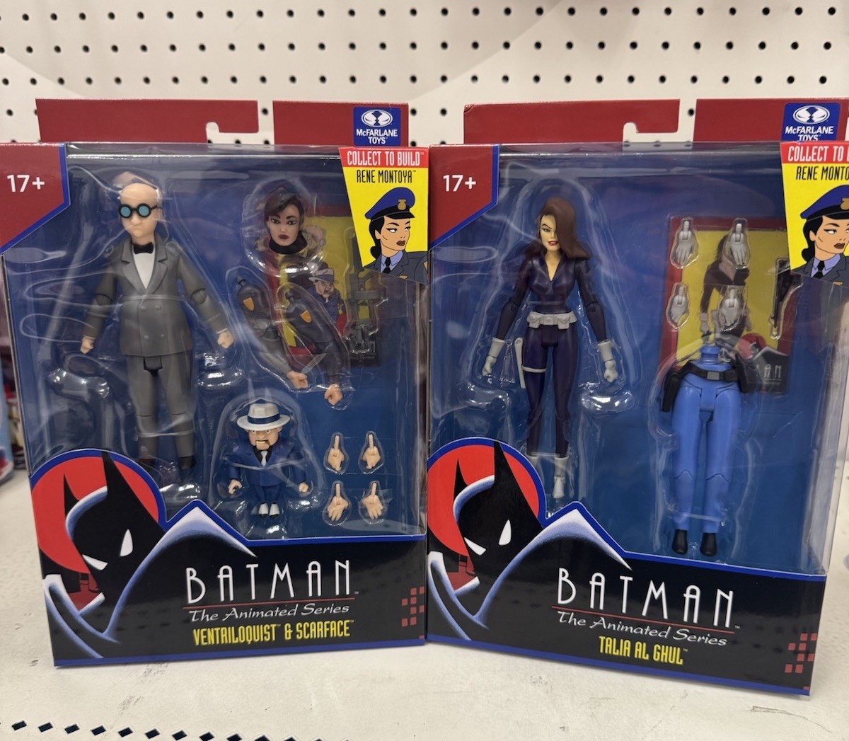 SET of 2 McFarlane DC Batman Animated Ventriloquist and Scarface, Talia Al Ghul