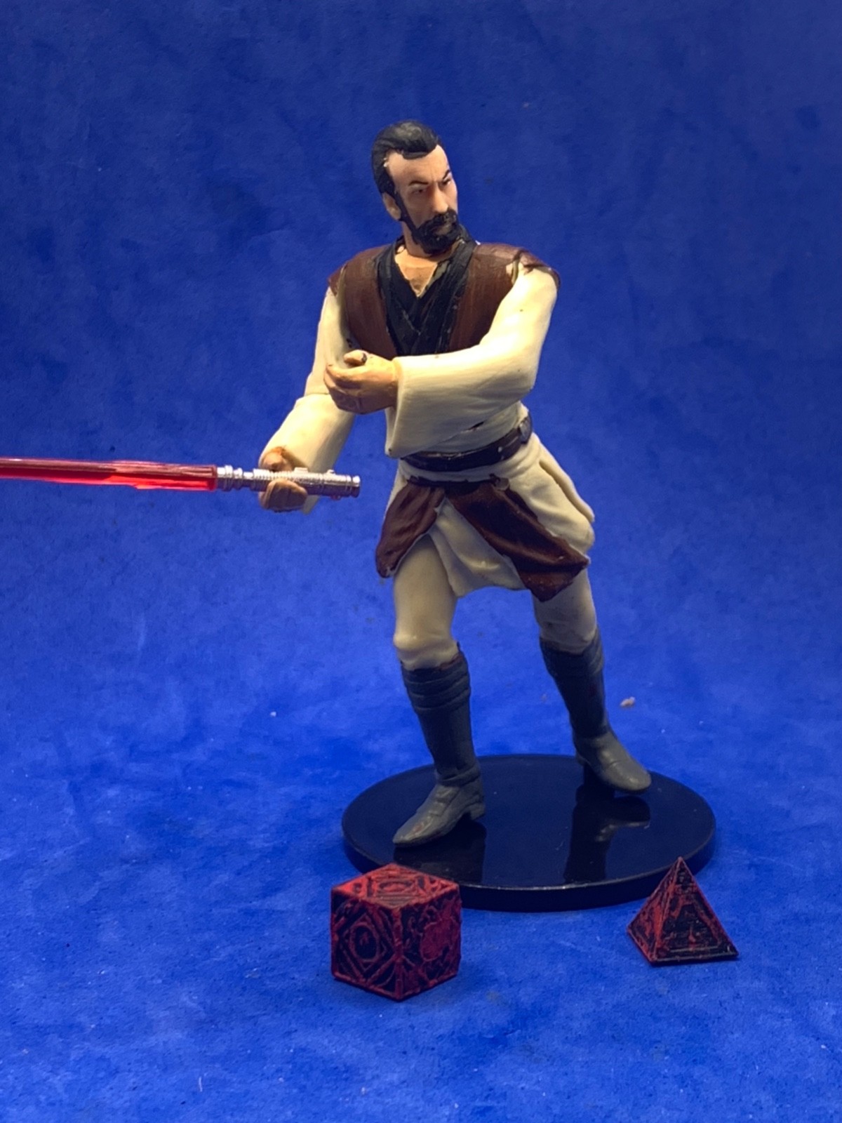 Star Wars Custom/Kit-Bashed Figure: Young Count Dooku w/ Holocrons & Ysalamiri