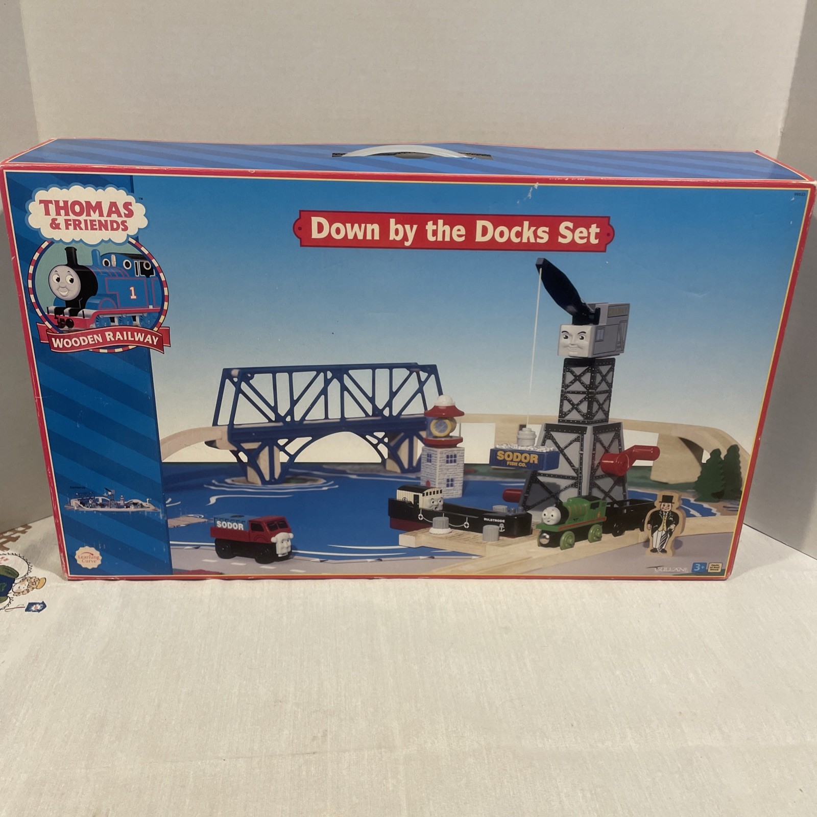 Vintage New Thomas & Friends Wooden Railway Down by the Docks Set Boxed