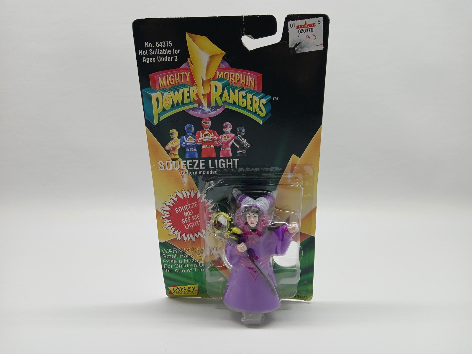 1994 Janex Mighty Morphin Power Rangers Squeeze Light Rita Repulsa