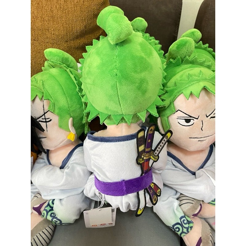 9&Prime; Authentic Toei Animation ONE PIECE ZORO Plush Stuffed Doll Toy Pillow