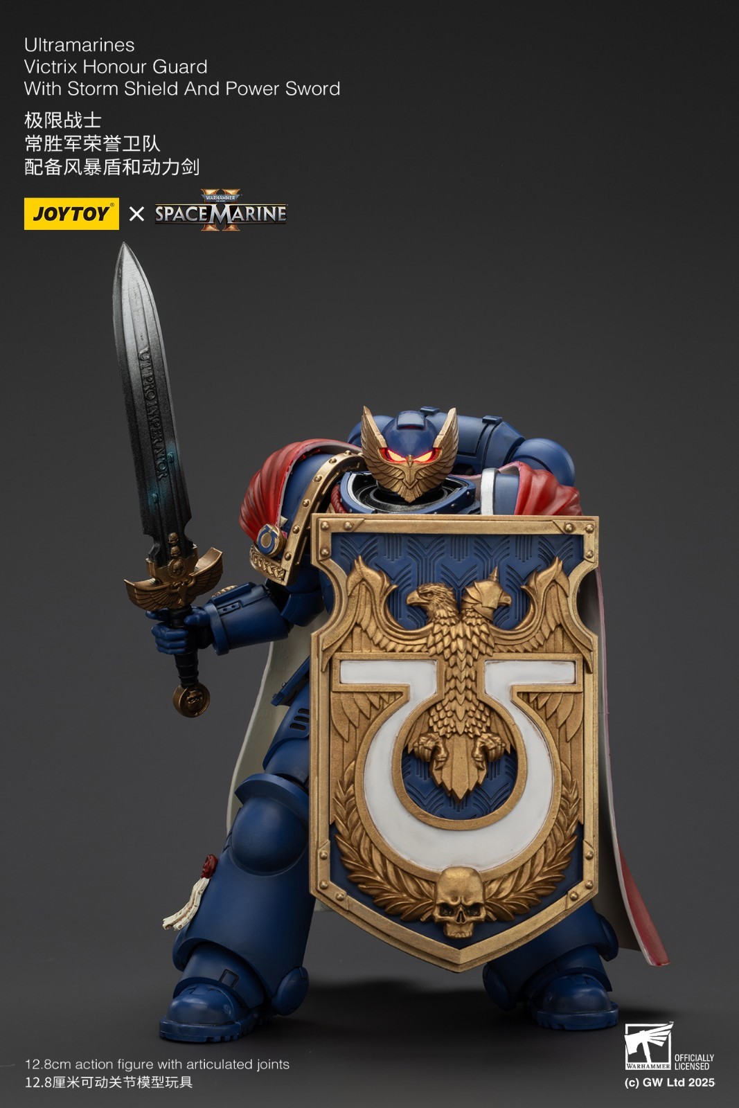 JOYTOY Warhammer 40K Ultramarines Victrix Honour Guard Storm Shield Power Sword