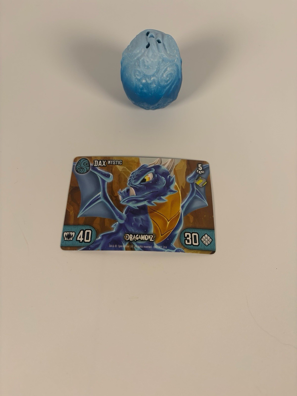 Dragamonz Unopened egg Dax Mystic Dragon Collectable Figure w/ matching cards