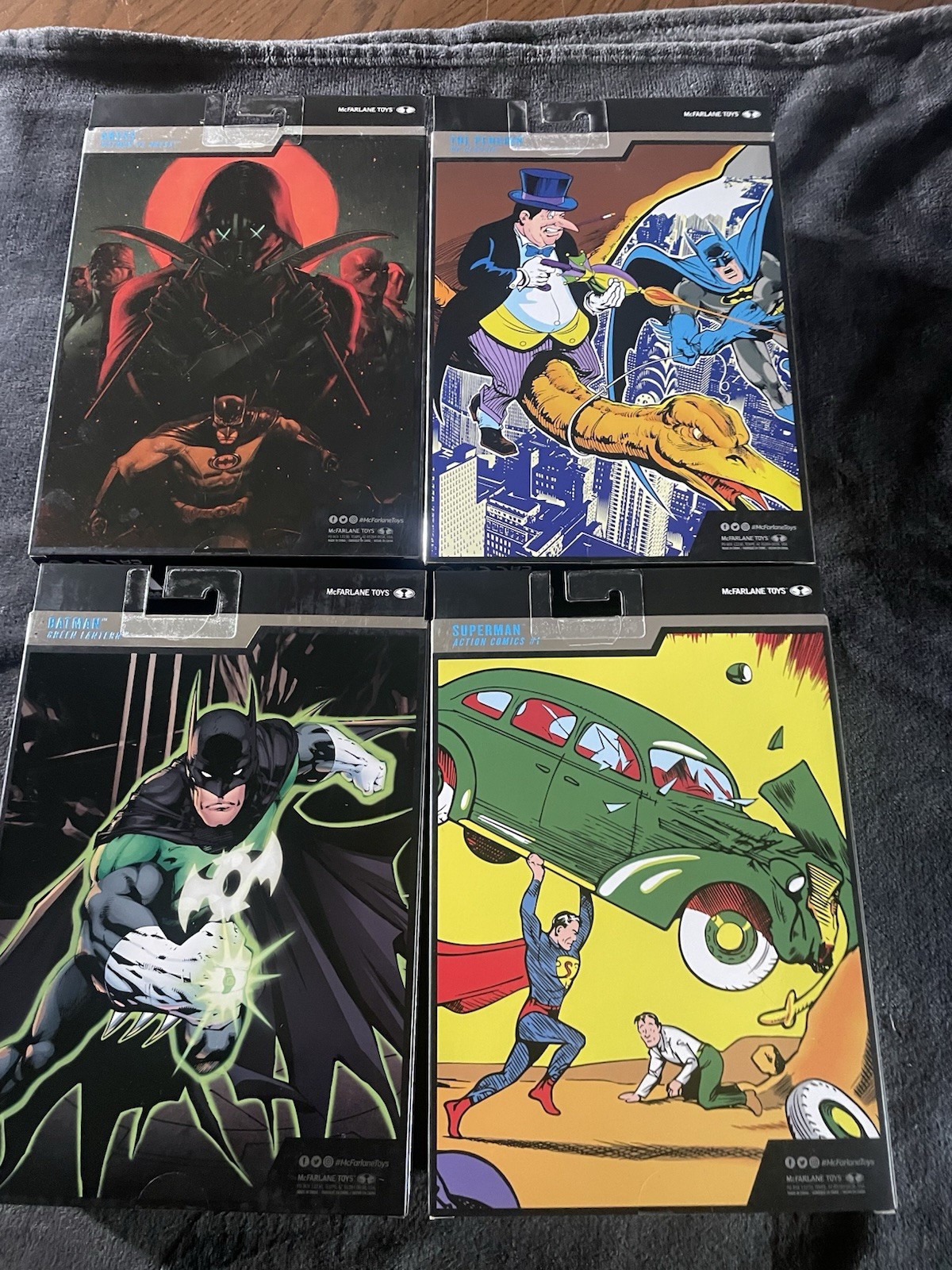 Dc Multiverse Collectors Edition Superman, Batman, Penguin, And Abyss