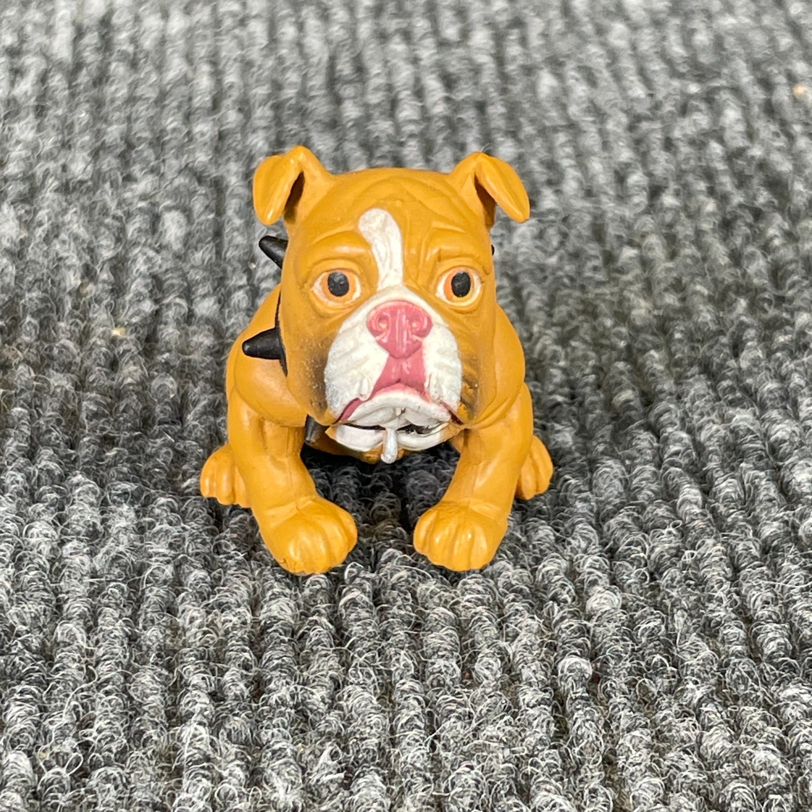 Vintage Y2K Hey Homies Hood Pups Bulldog Puppy Dog Spike Collar Mini Figure
