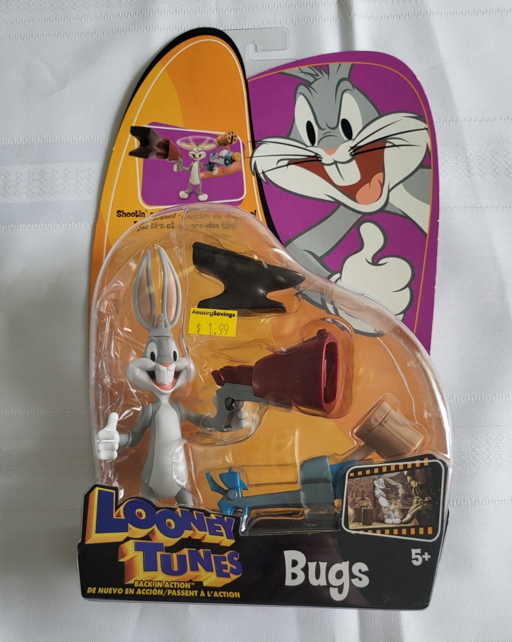 Mattel 2003 Looney Tunes Back in Action Bugs Bugs Bunny Action Figure NEW