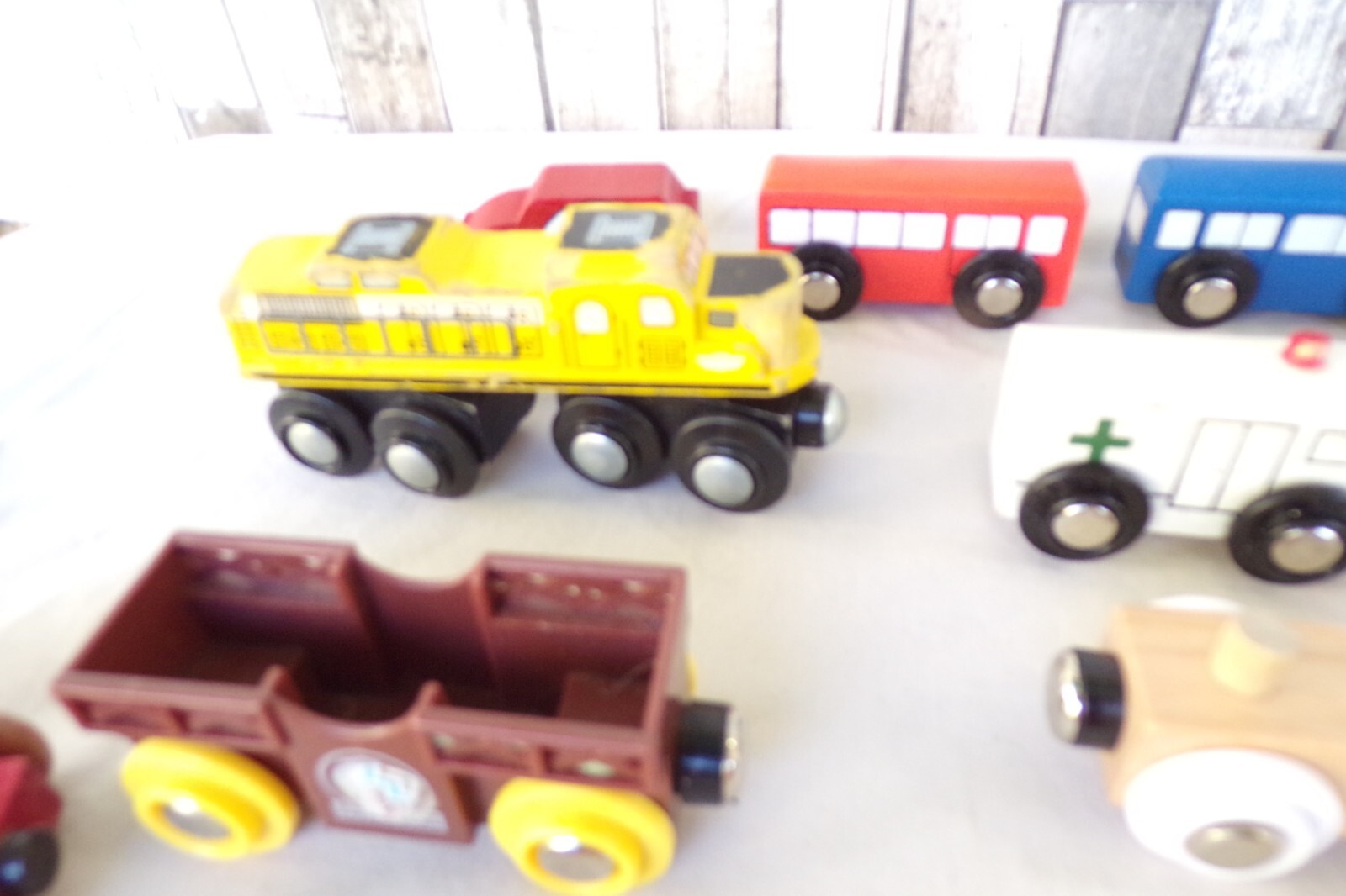 Thomas the Train wooden railway buildings Orbrium train lot