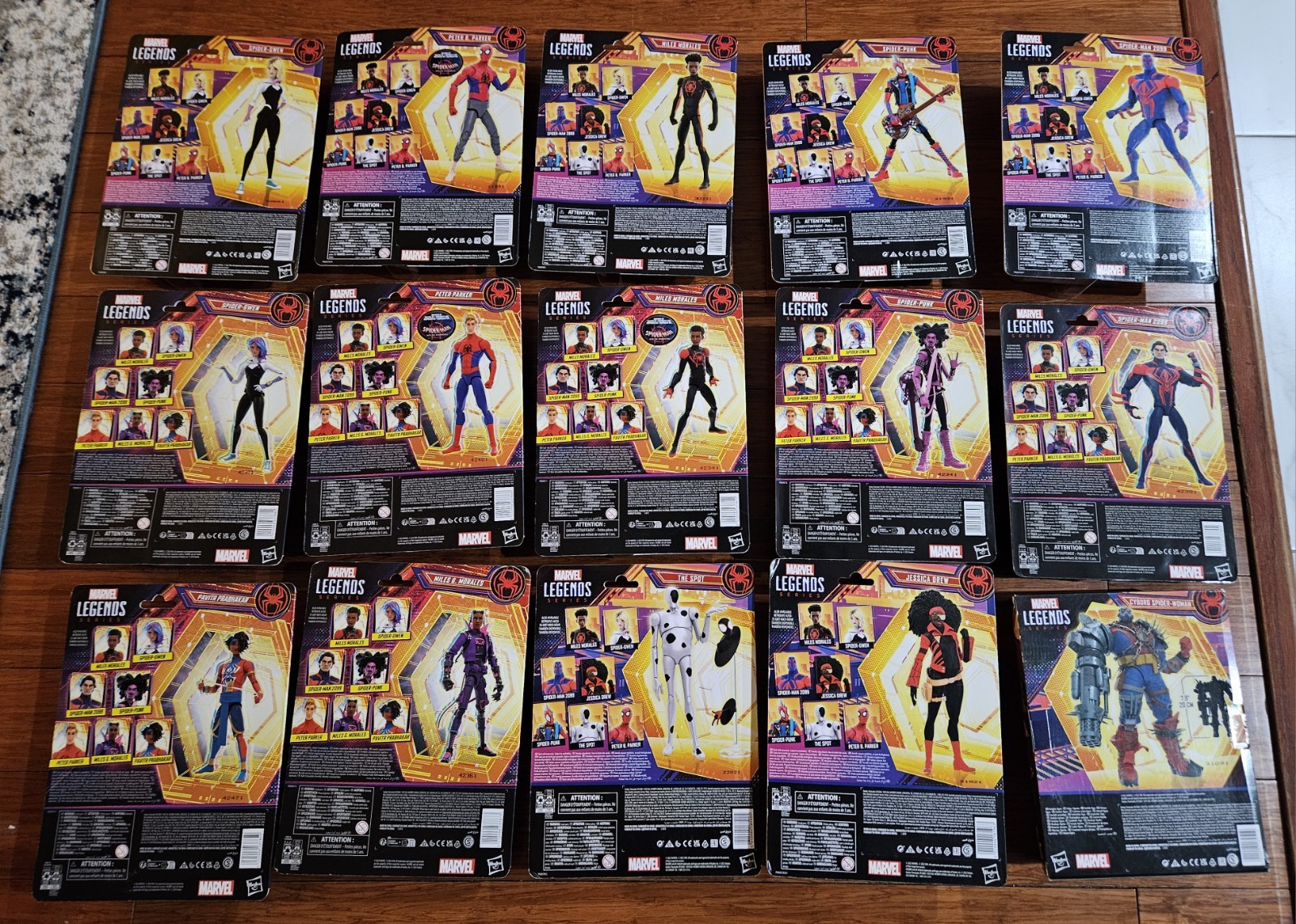 MARVEL LEGENDS SPIDERMAN INTO THE SPIDERVERSE FULL SET 15 Figures MILES MORALES+