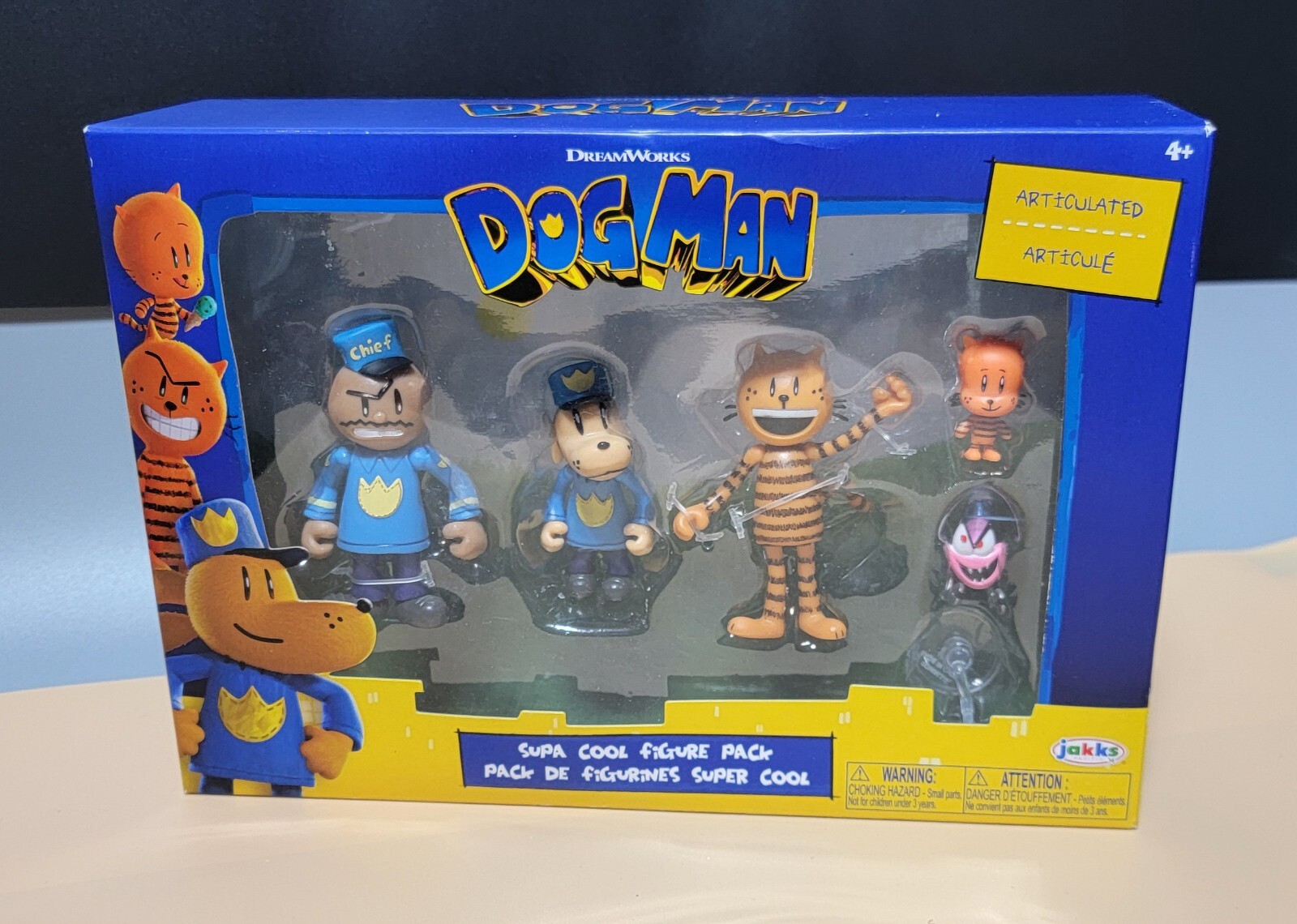 Dog Man 2.5 Inch Action Figure Multipack Set with 5 Characters /Age 3+ Brand NEW