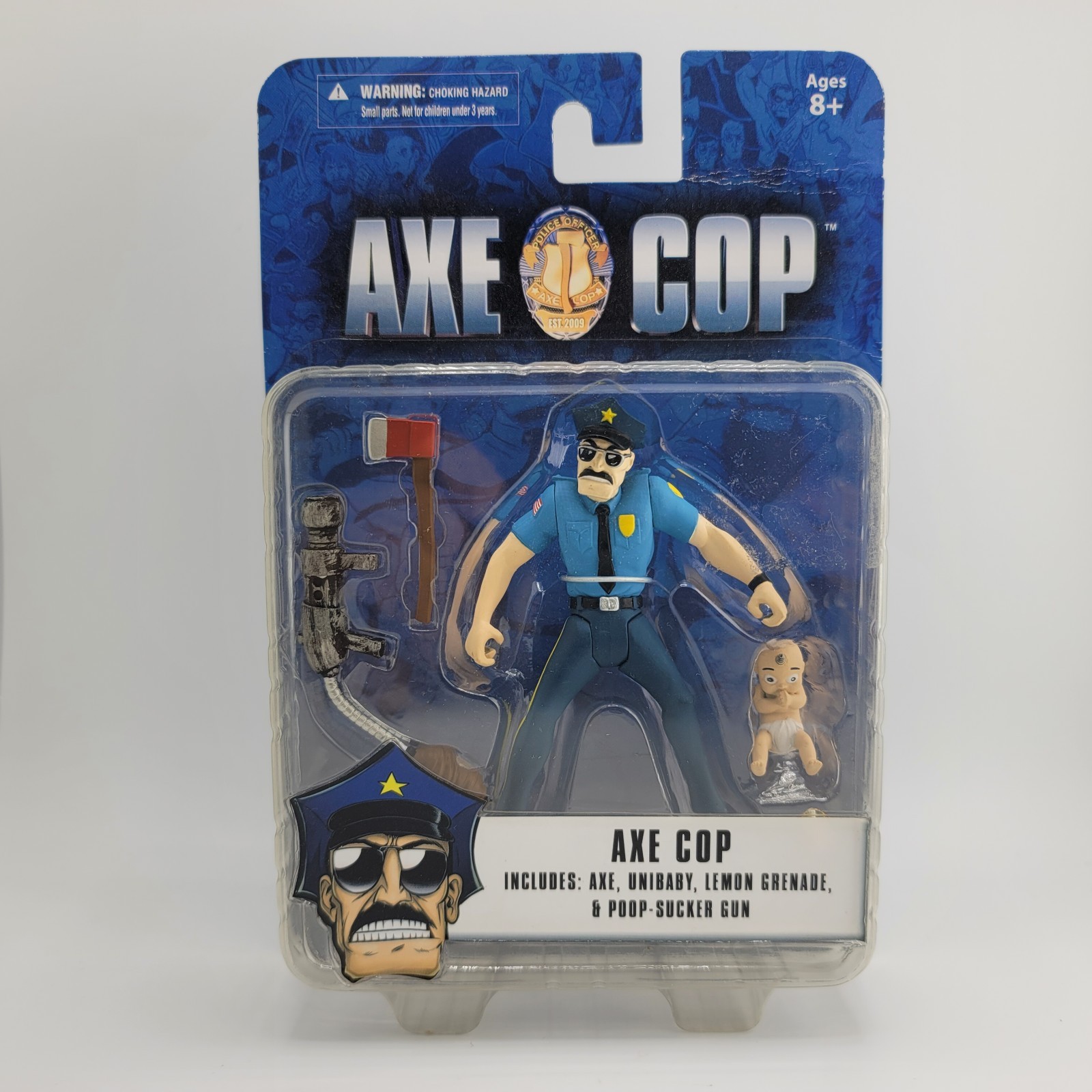 Dark Horse Comics Axe Cop Unibaby Action Figure New Sealed 2013 Mezco Toyz NIB